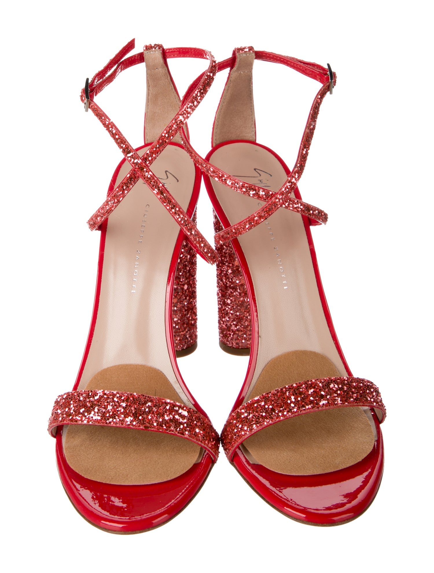 Giuseppe Zanotti Glitter Glitter Accents Sandals